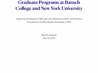 Strategic Market Research Initiative for Masters Program