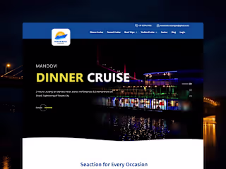 Web Design & WordPress Development for Cruise Company • Mandovi