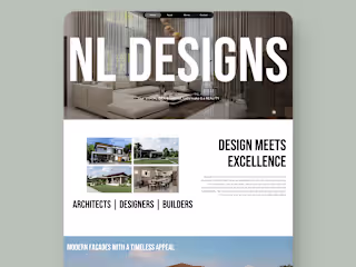 NL Designs Landing Page with Framer Domain