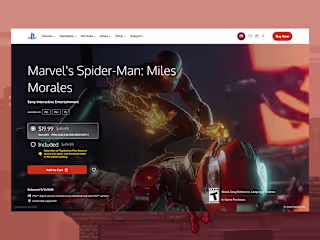 PlayStation Games Website - Concept Design by Daniel Kingston A…