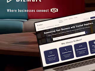 BizMart Landing page design for Business to connect.
