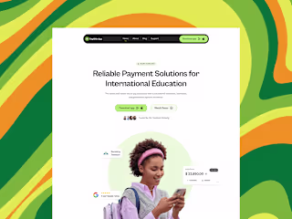 Fintech Landing Page for International Eduction 