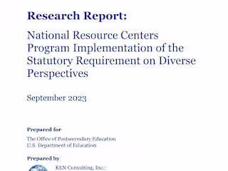 Research Report - NRC Evaluation
