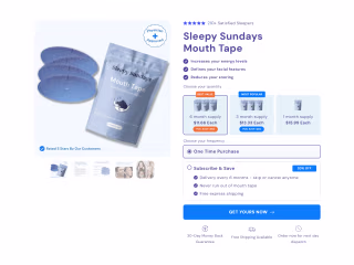 Sleepy Sundays Buy Box Redesign