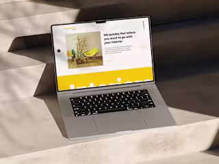 Website design for an interior and decor designer