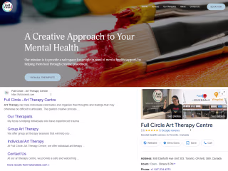 Optimized Website for an Art Therapy Center in Toronto, Canada