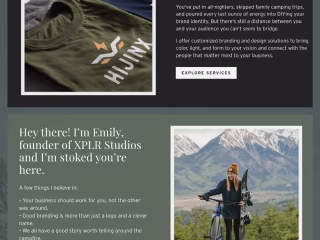 Website Copy: XPLR Studios