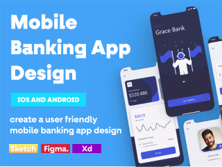 I will create a user friendly mobile banking app design