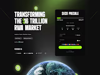 EcoChain: Framer Website, Graphics, Brand  Identity