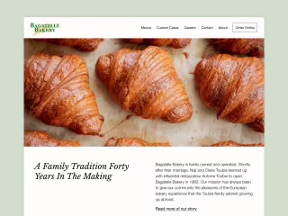Bakery Framer Landing Page Redesign