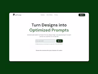 PixelPrompt – SaaS Landing Page with GSAP & Custom Video Embed