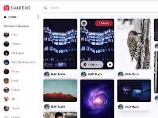 Viralx Gallery (Pinterest Clone)
