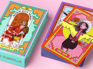 Nashville-Themed Tarot Deck Illustration + Packaging Design