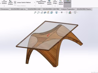 3D Table in Solidworks