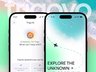 AI Powered Travel Planning App - UI UX & SaaS
