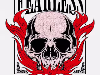 Fearless Street Wear T-Shirt Design Template
