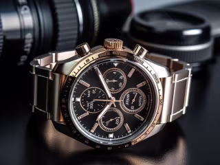 Luxury wristwatch rendering and product animation