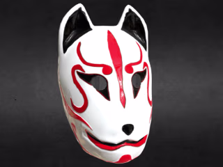 Japanese Kitsune Fox Mask