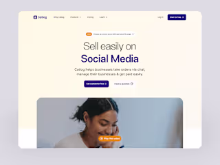 Catlog (Web Design + Product Design)