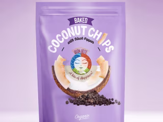 Coconut Chips packaging design