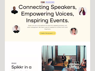 Spikkr: Reimagining the Speaker's Digital Presence