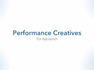 Performance Creatives