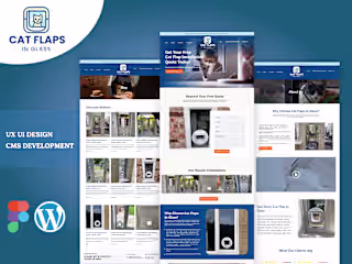 Glass Repairing Company Website UI/UX Design & CMS Development