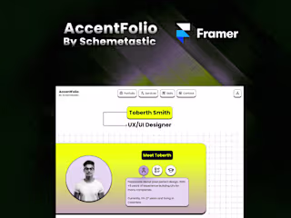 AccentFolio - Portfolio Framer Template