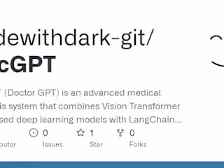 DocGPT (Doctor GPT) - AI-Powered Medical Diagnosis System