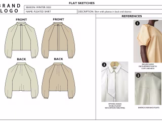 FLAT GARMENT SKETCHES