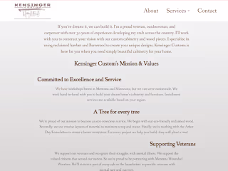 About Page- Kensinger Custom - Custom cabinets and woodworking