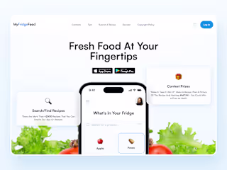 Landing Page - My Fridge Food