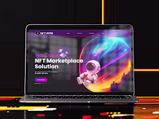 NFTVERSE No-code Landing page redesign