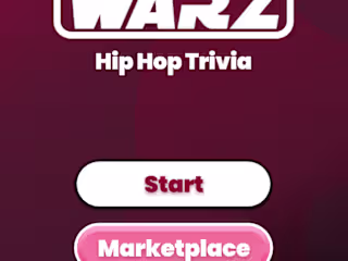 Hip-Hop Trivia Game UI Design
