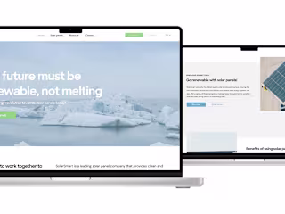 Identity, website and design system for Solar Energy Company