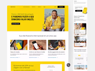 Landing page redesign for a Fintech