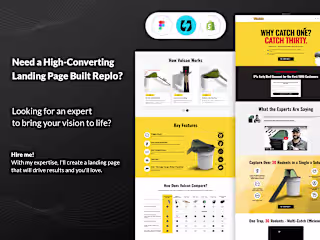 Vulcan site buildout | Replo Landing page