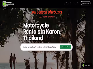 Motorcycle Rentals Web Site