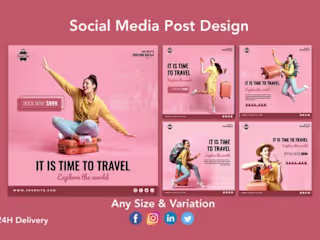 Content creation ( social media posts ) on Behance