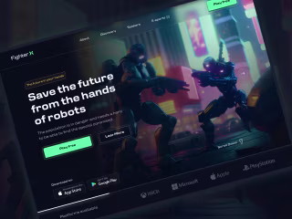Figther X Website