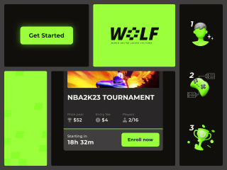 Web design for a gaming league