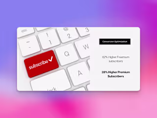 Conversion Optimization - 28% improvement in premium Signups