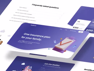 Landing page design for Healthcare Startup