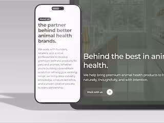 Wallice Main Animal UX/UI for a Premium Animal Health Partner