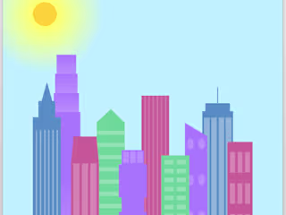 City Lights and Skyline