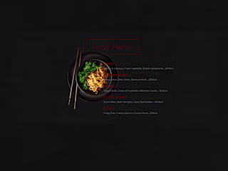 Static Website for restaurant