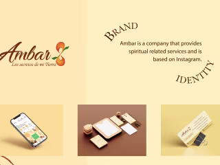 Brand identity and Social media content for "Ambar"