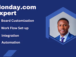 I will setup monday automation,monday crm,automate boards,dashb…