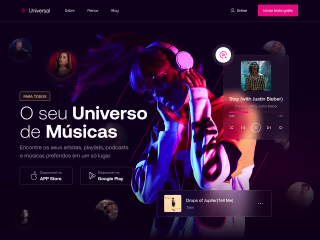 Universal - Music Landing Page