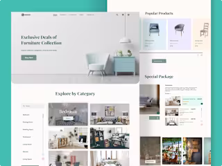 InWood - Furniture Store | eCommerce |  UX/UI Design
